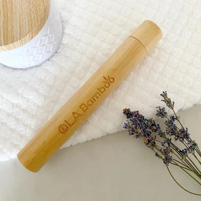 Étui de voyage pour brosse à dents en bambou - Savonnerie Escale Nature