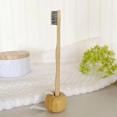 Porte-brosse à dents individuel en bambou - Savonnerie Escale Nature