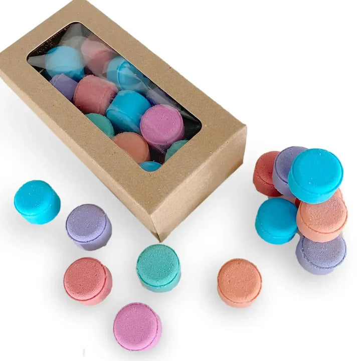 Mini bombes de bain effervescente aux fruits et avoine fait à la main Par Savonnerie Escale Nature